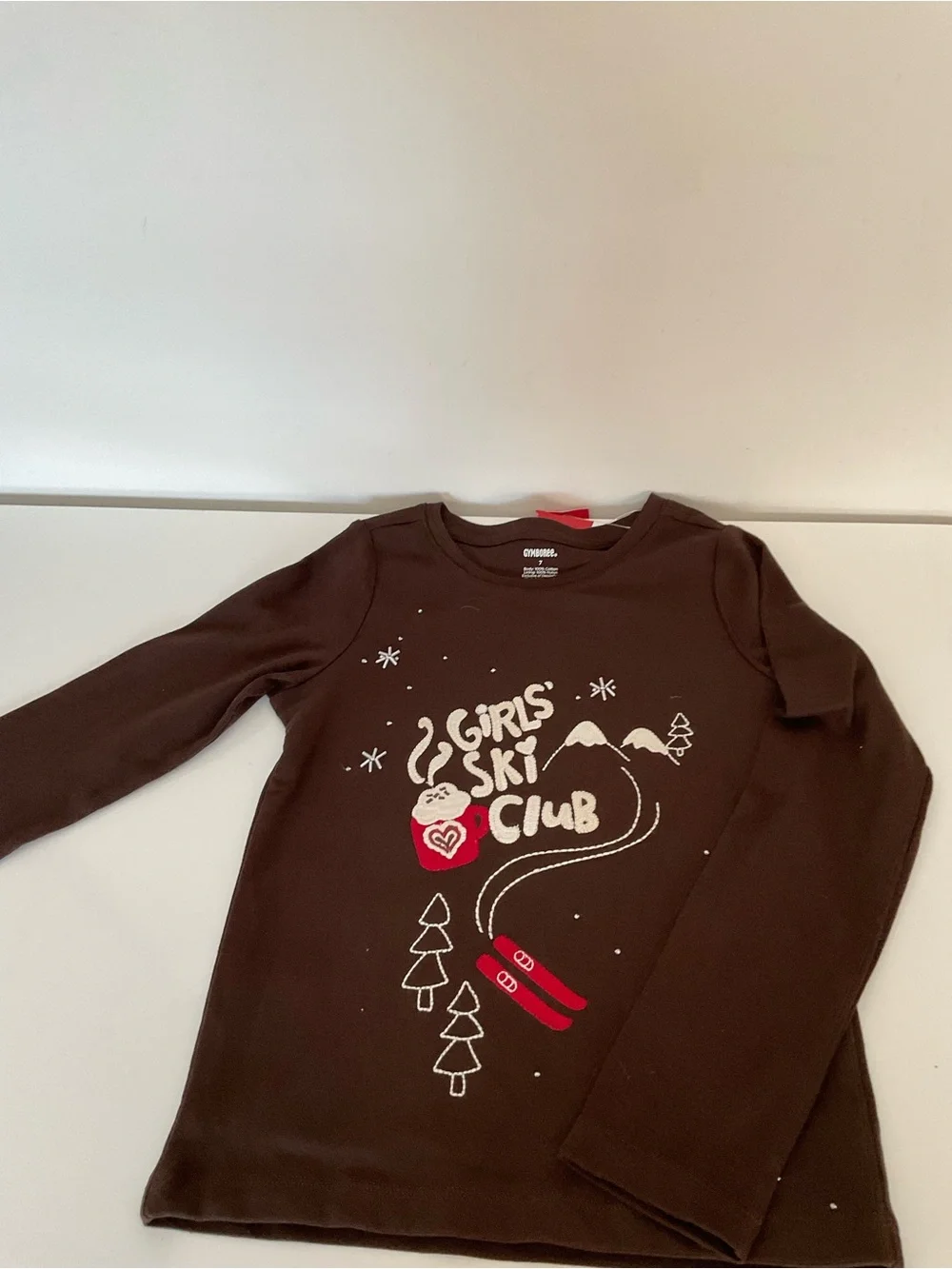 Gymboree Girls' Ski Club Long-Sleeve Top - Brown